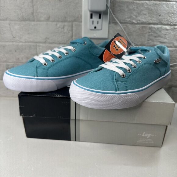 Lugz Ally Wally-C 4025 Turquoise/White Size 8M Eur39 NIB - Picture 2 of 5